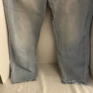 Terra & Sky Women's Straight Leg Jeans - Light Gray